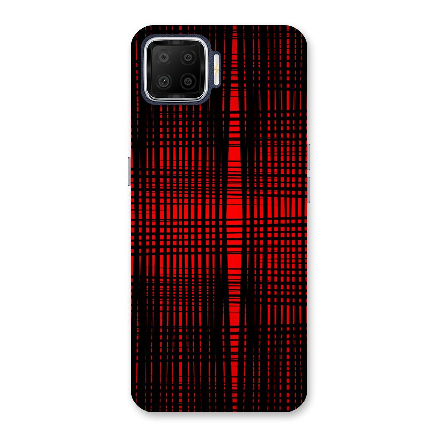 Red Net Design Back Case for Oppo F17