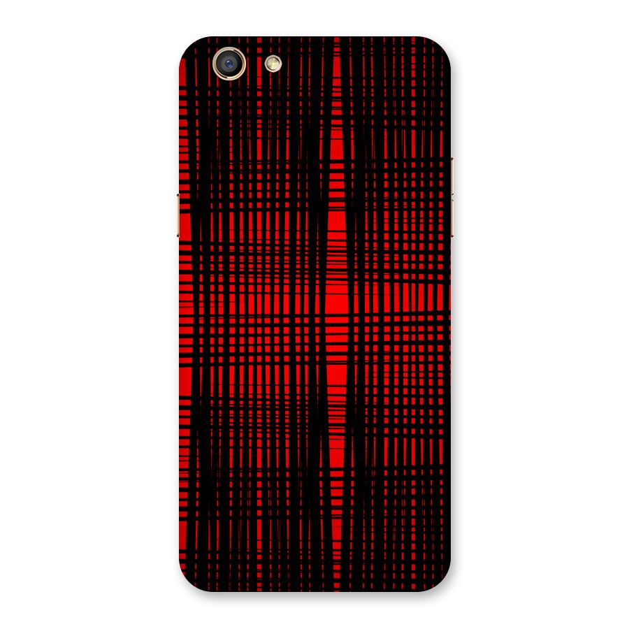 Red Net Design Back Case for Oppo F3
