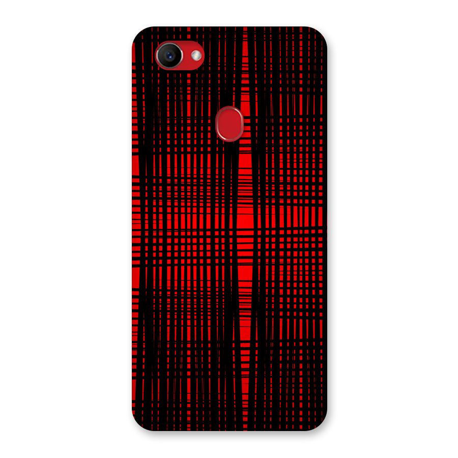 Red Net Design Back Case for Oppo F7