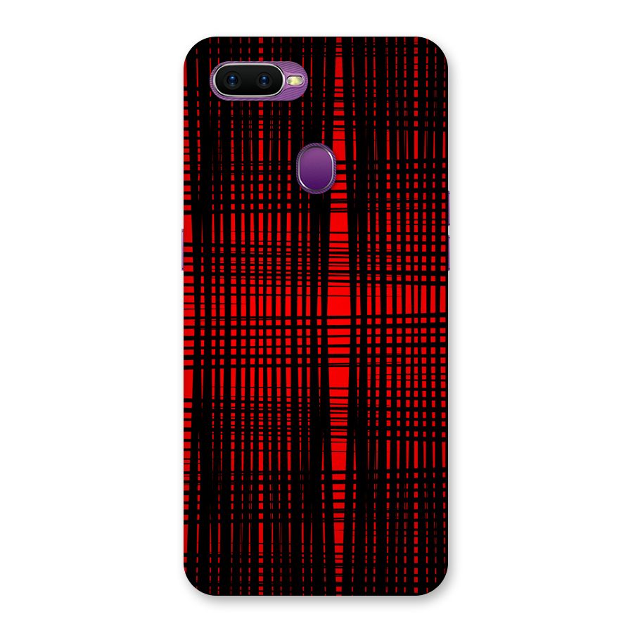 Red Net Design Back Case for Oppo F9