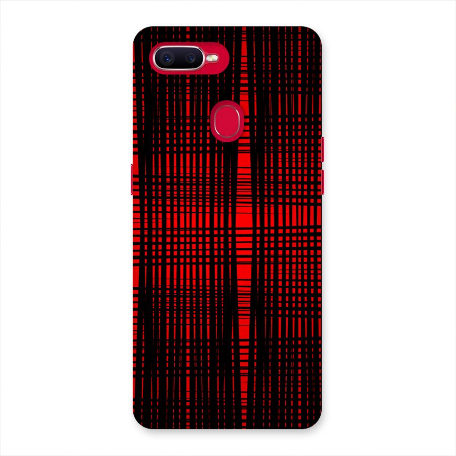 Red Net Design Back Case for Oppo F9 Pro