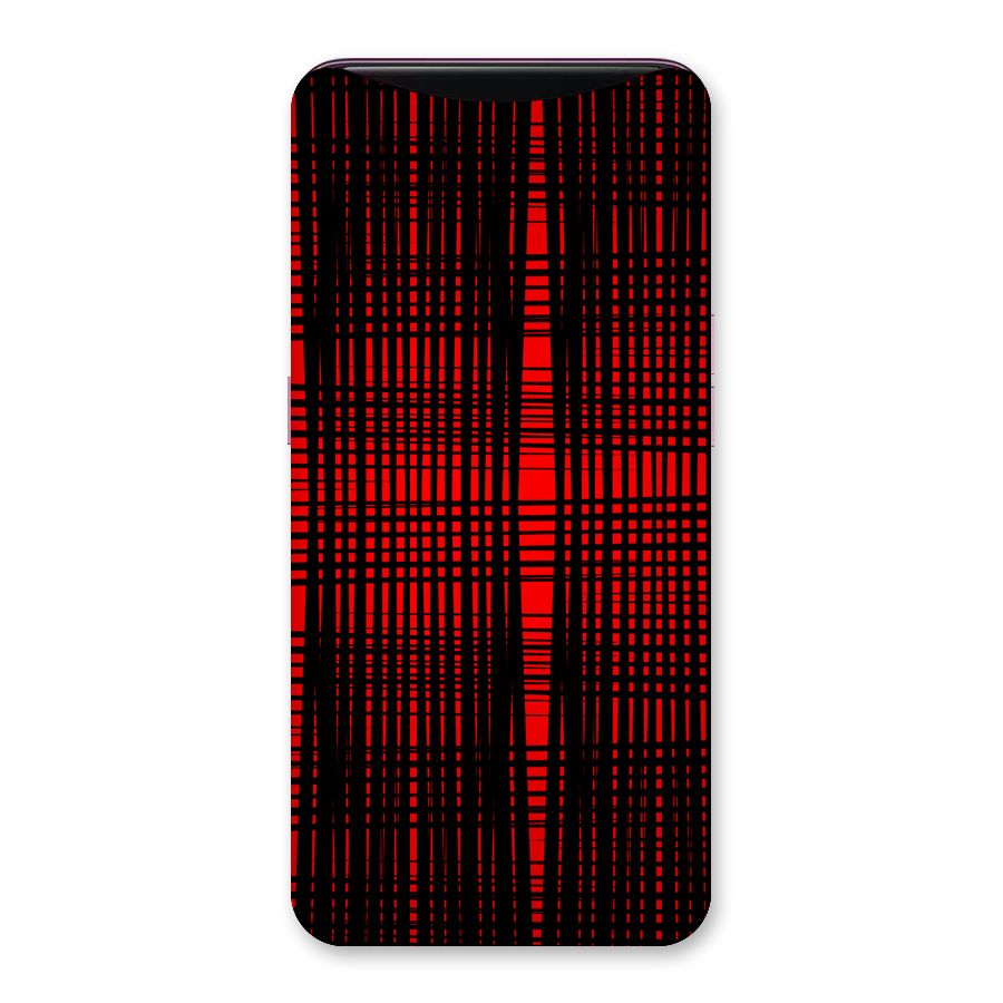 Red Net Design Back Case for Oppo Find X