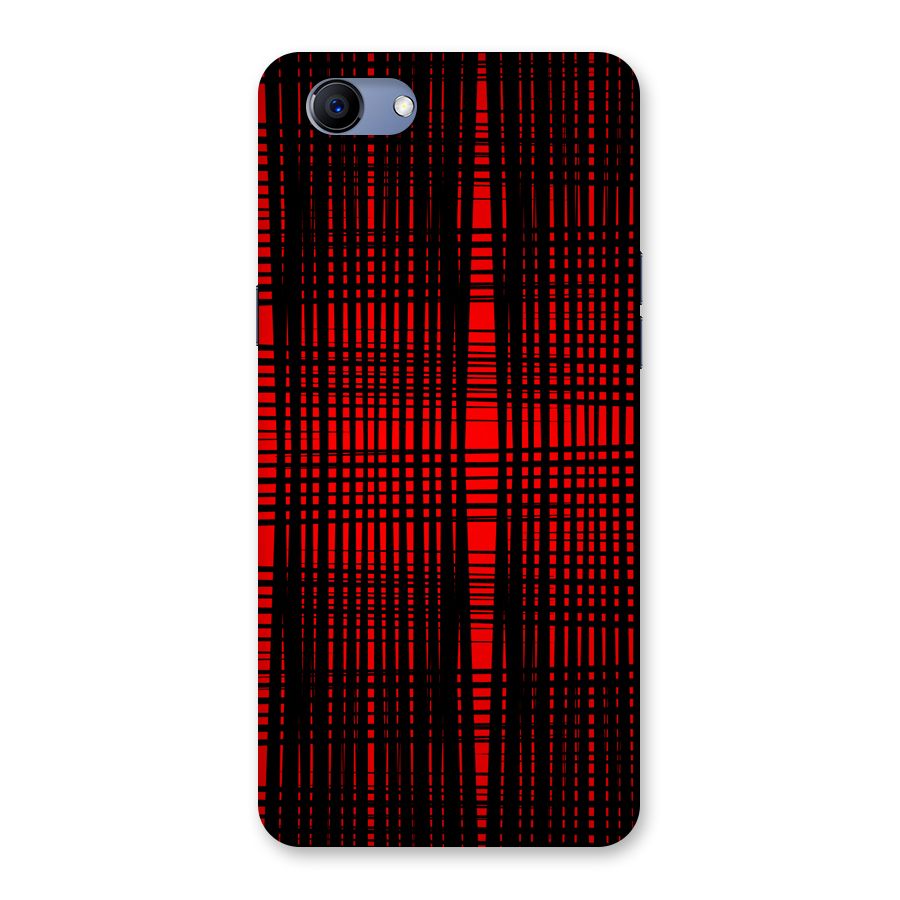 Red Net Design Back Case for Oppo Realme 1