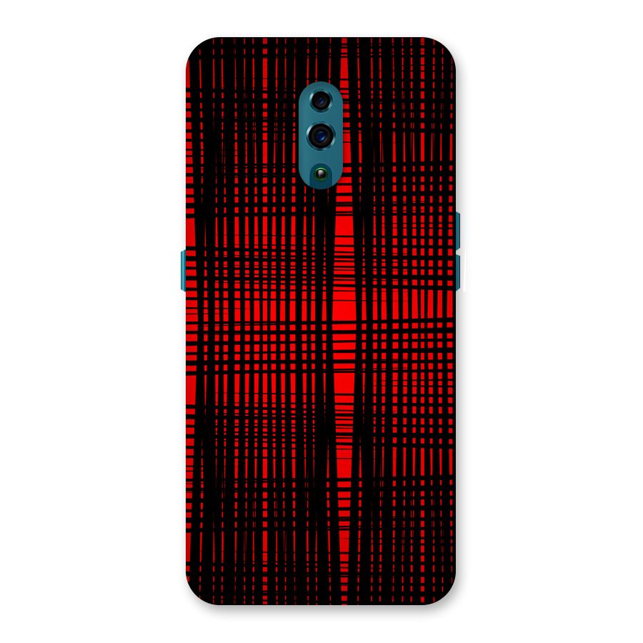 Red Net Design Back Case for Oppo Reno