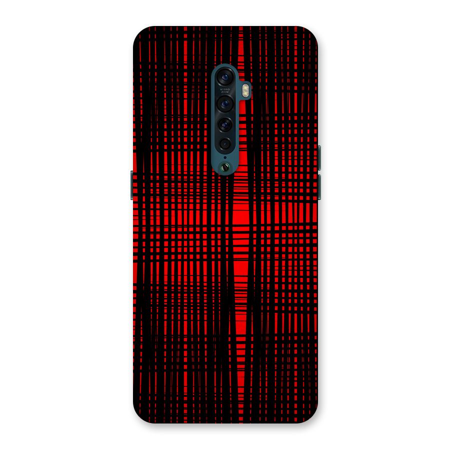 Red Net Design Back Case for Oppo Reno2