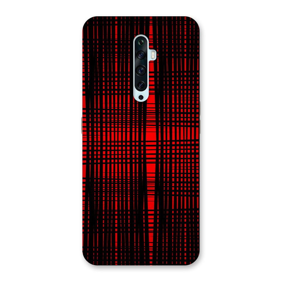 Red Net Design Back Case for Oppo Reno2 F
