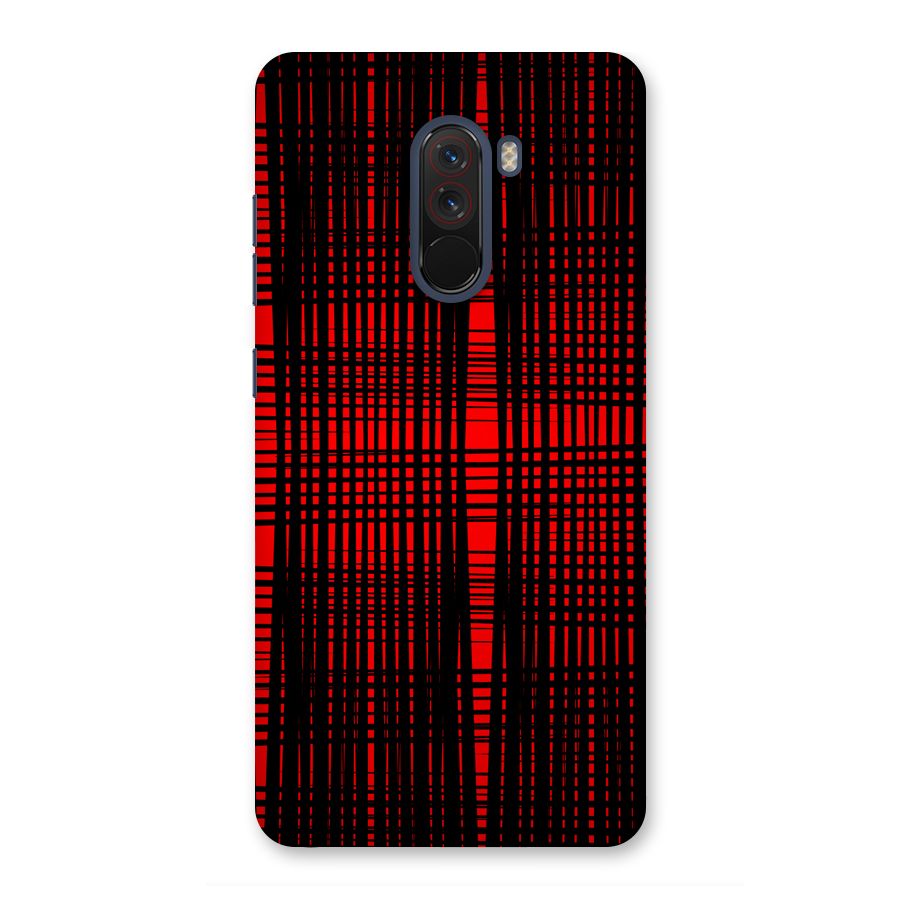 Red Net Design Back Case for Poco F1