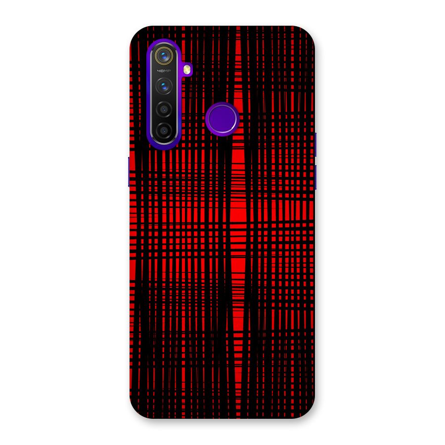 Red Net Design Back Case for Realme 5 Pro