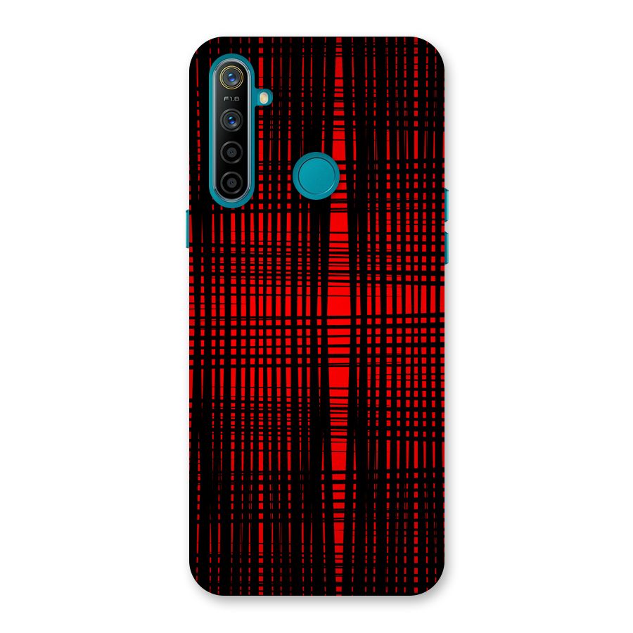 Red Net Design Back Case for Realme 5i