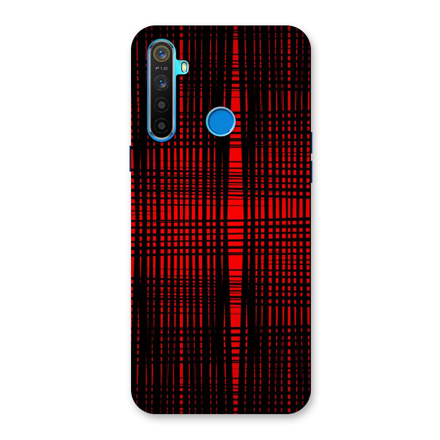 Red Net Design Back Case for Realme 5s