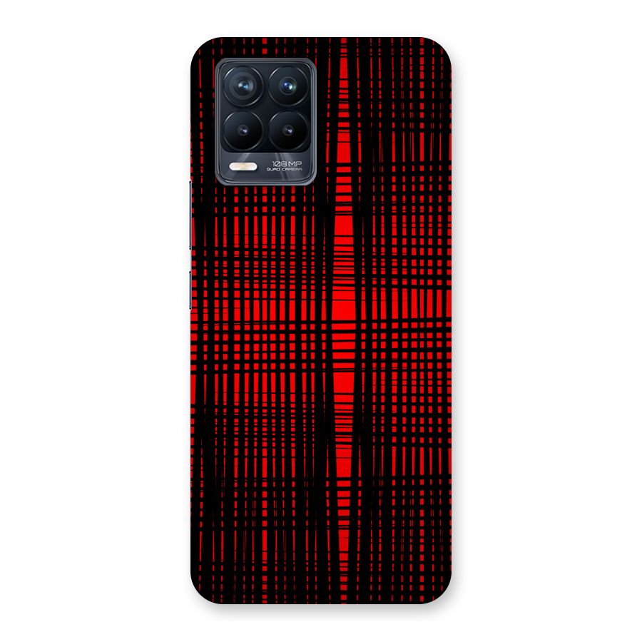 Red Net Design Back Case for Realme 8 Pro