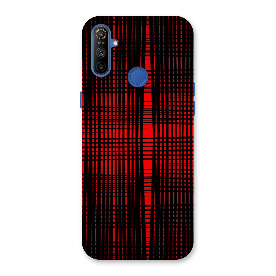 Red Net Design Back Case for Realme Narzo 10A