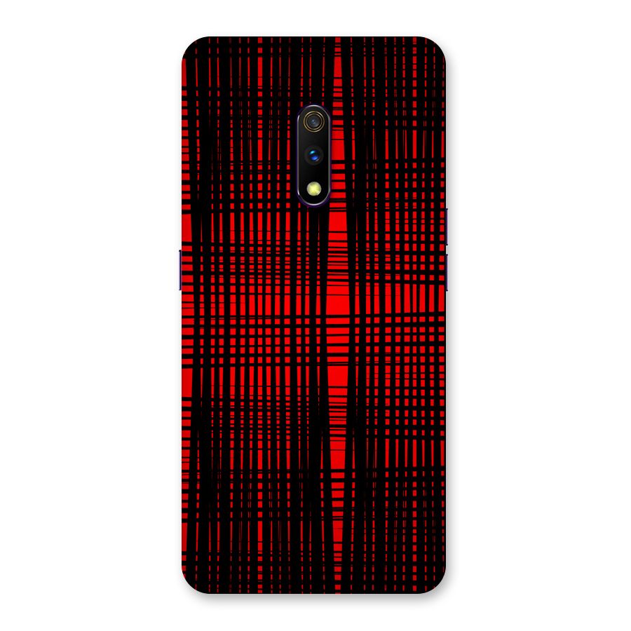 Red Net Design Back Case for Realme X