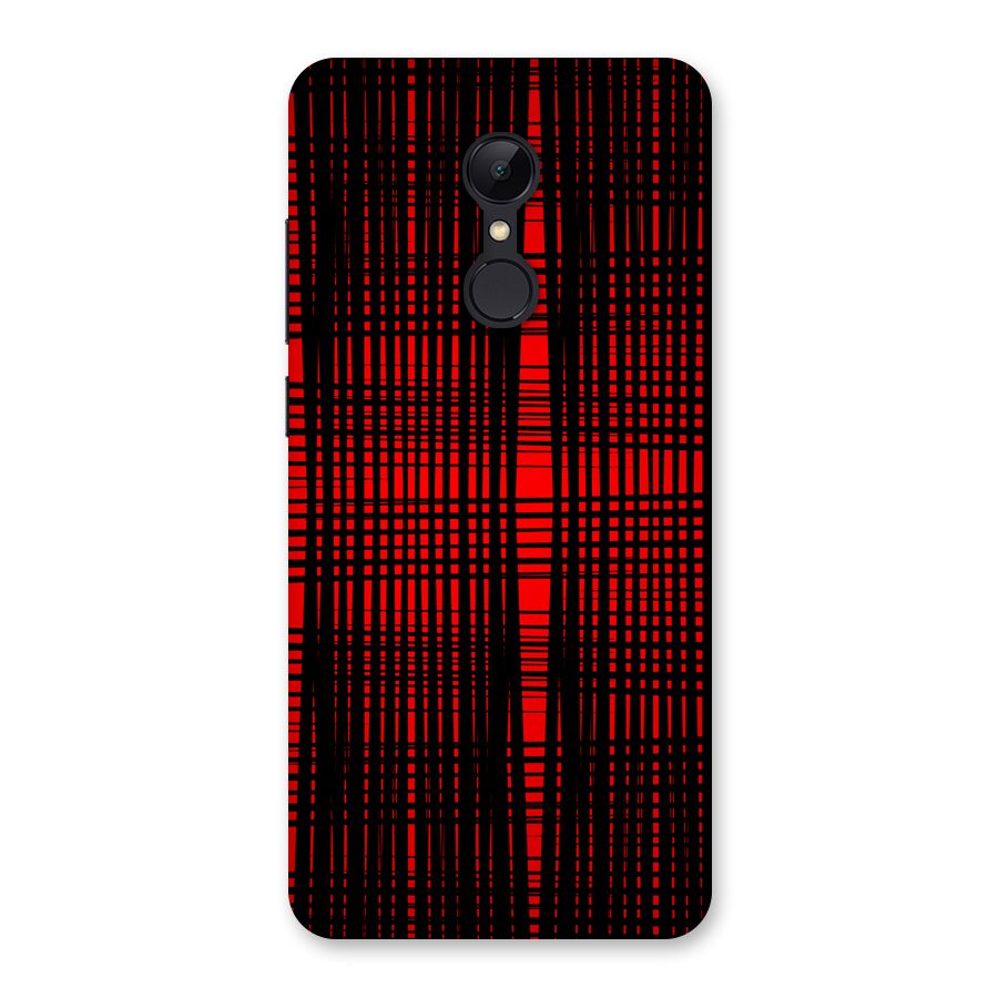 Red Net Design Back Case for Redmi 5