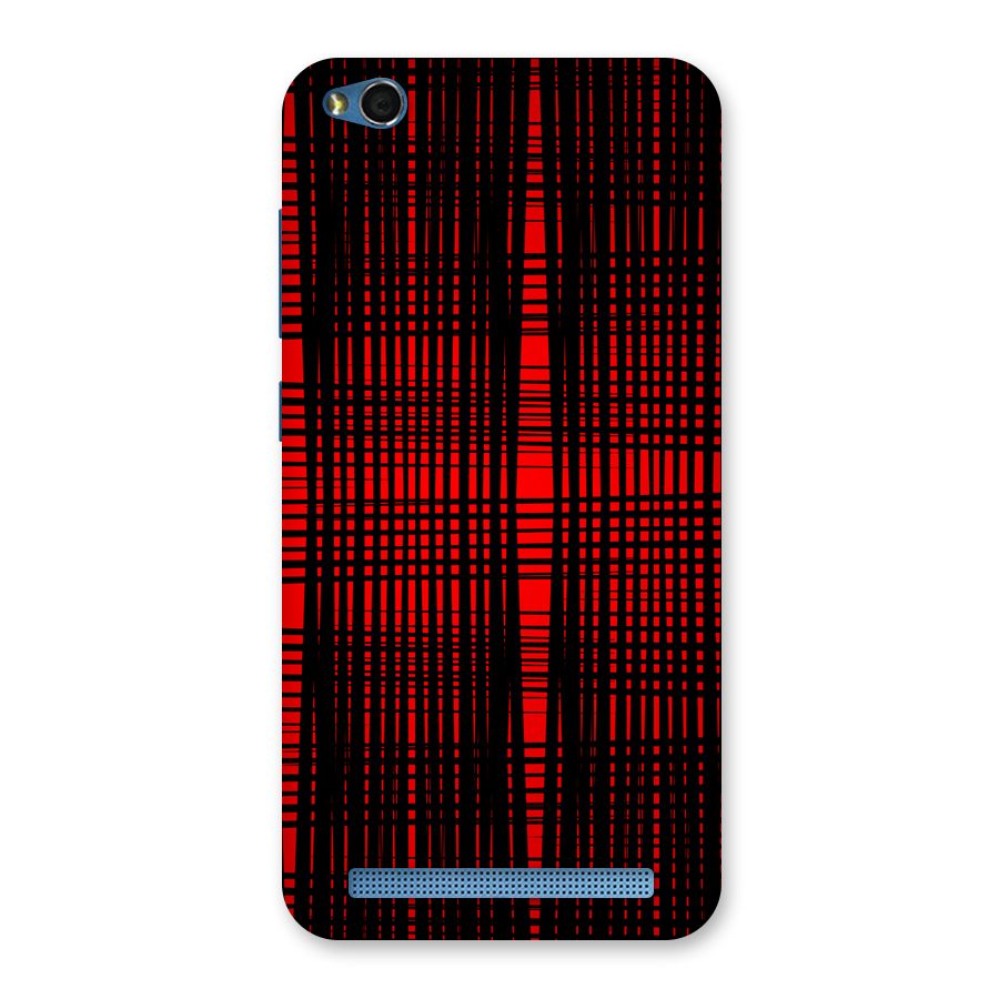 Red Net Design Back Case for Redmi 5A