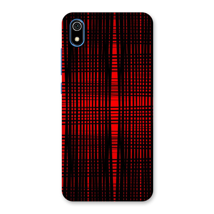 Red Net Design Back Case for Redmi 7A