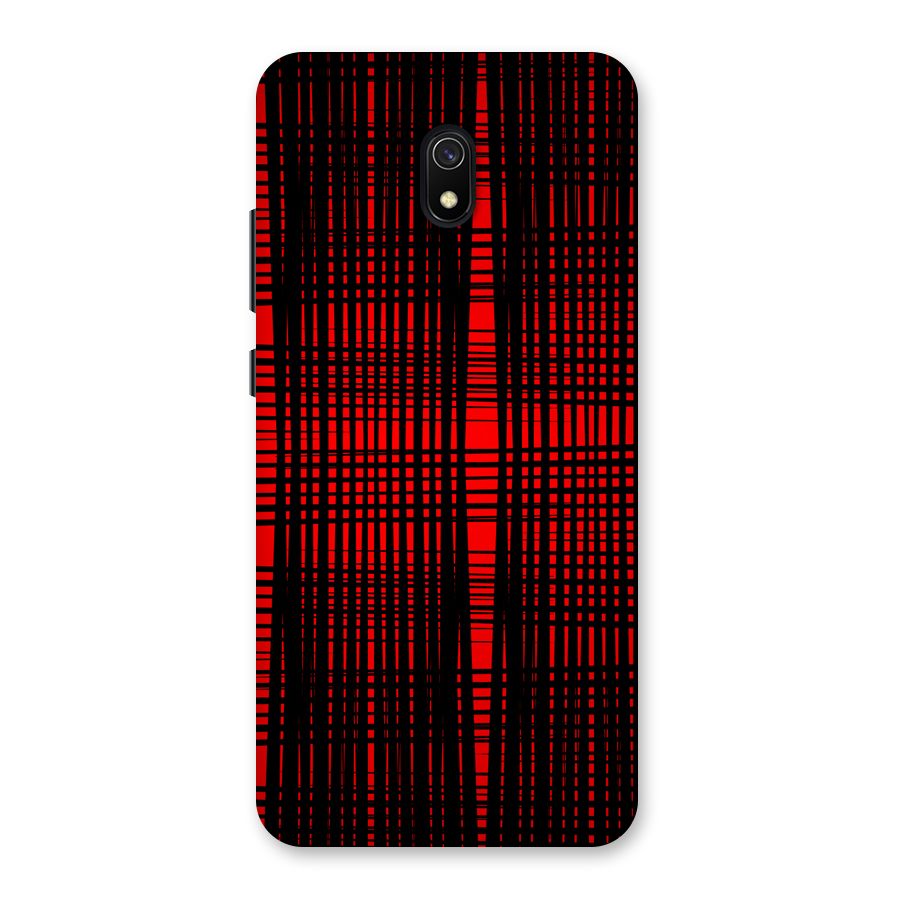 Red Net Design Back Case for Redmi 8A