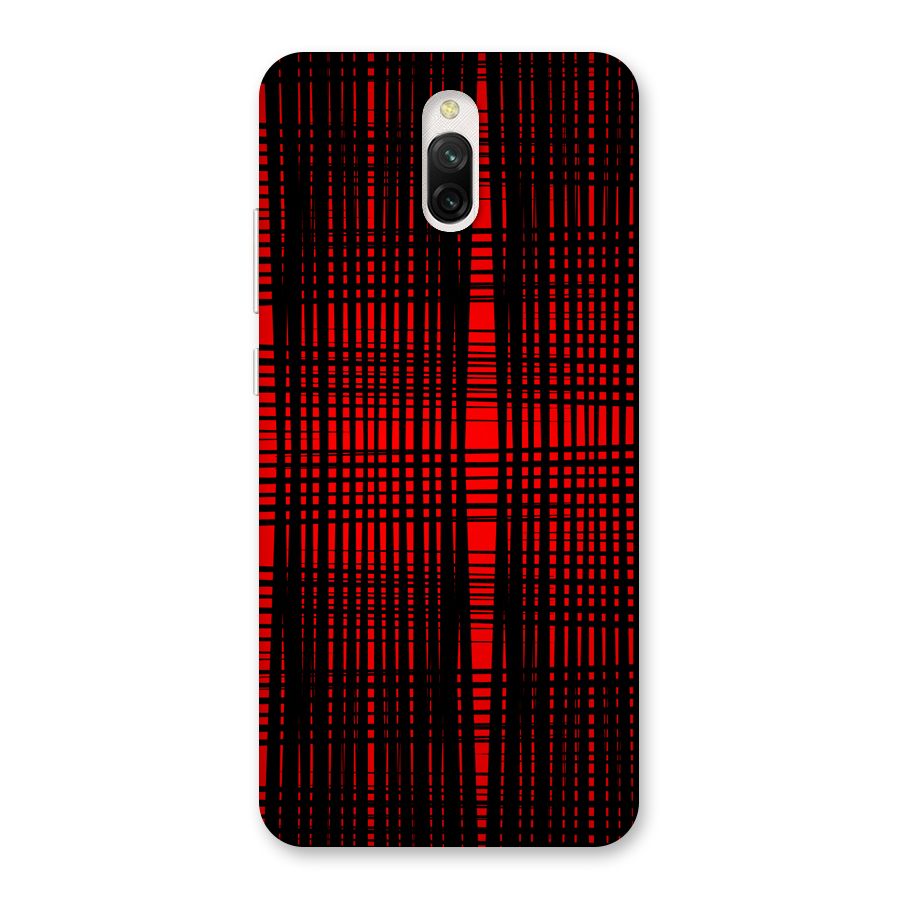 Red Net Design Back Case for Redmi 8A Dual