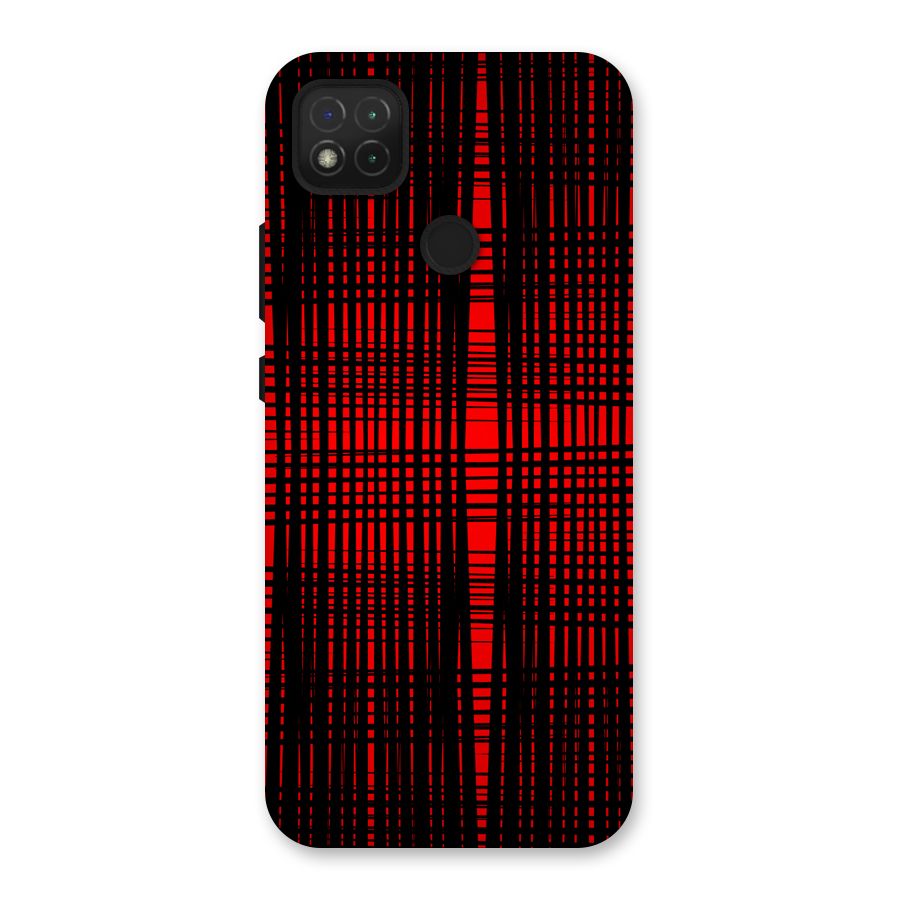 Red Net Design Back Case for Redmi 9