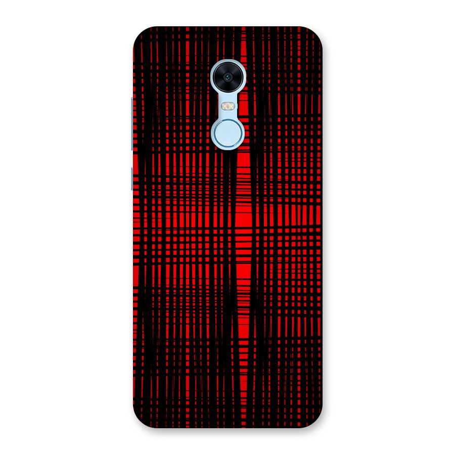 Red Net Design Back Case for Redmi Note 5