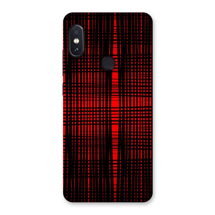 Red Net Design Back Case for Redmi Note 5 Pro