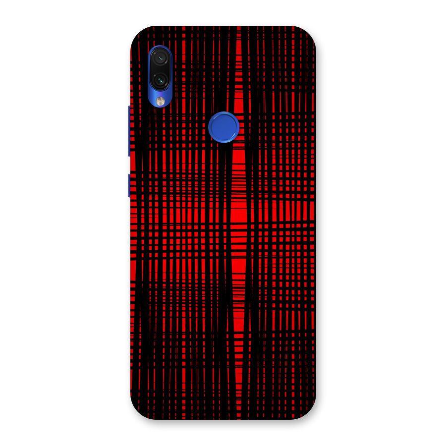 Red Net Design Back Case for Redmi Note 7S