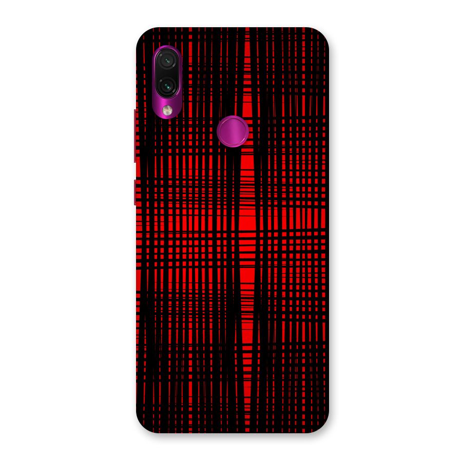 Red Net Design Back Case for Redmi Note 7 Pro