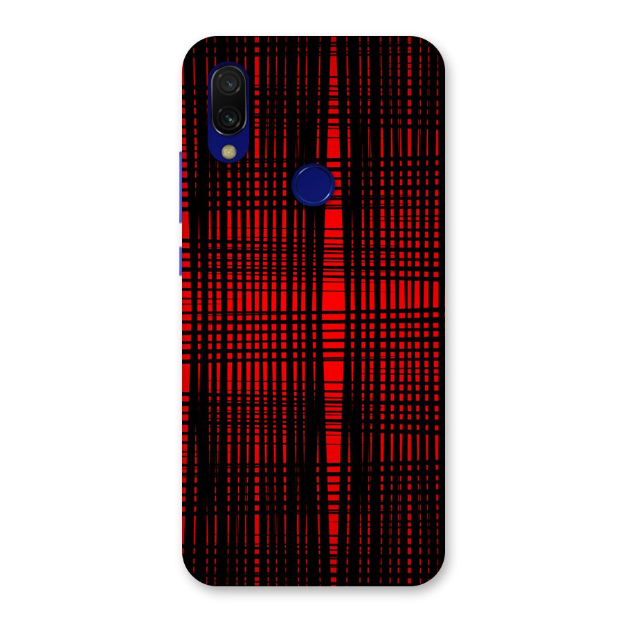 Red Net Design Back Case for Redmi Y3