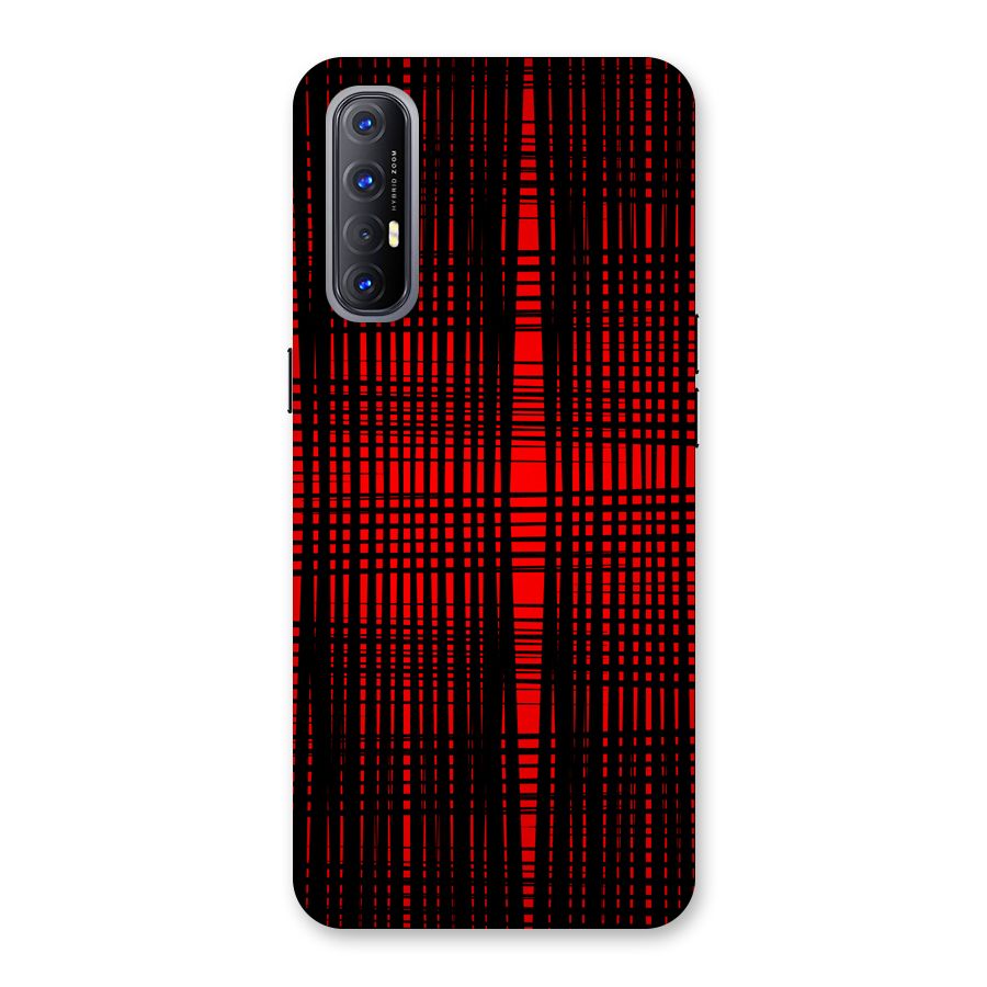 Red Net Design Back Case for Reno3 Pro
