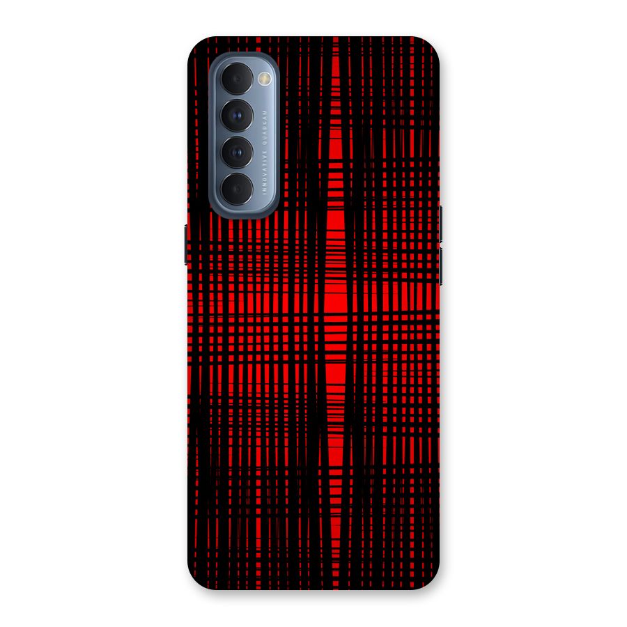 Red Net Design Back Case for Reno4 Pro