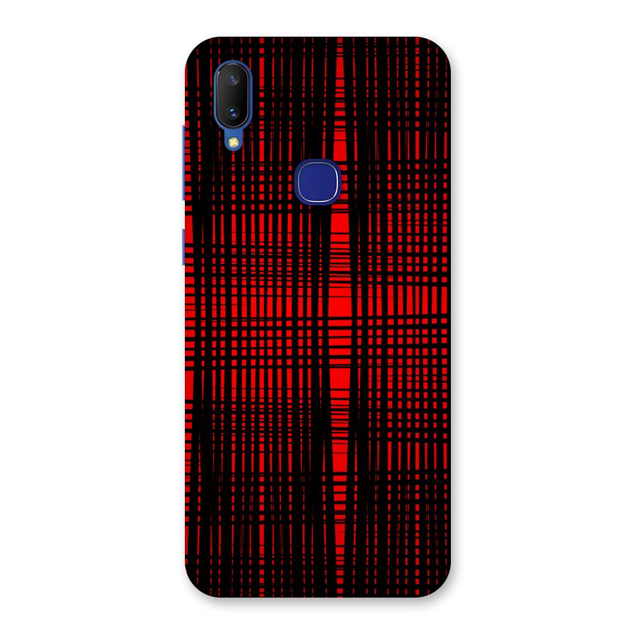Red Net Design Back Case for Vivo V11