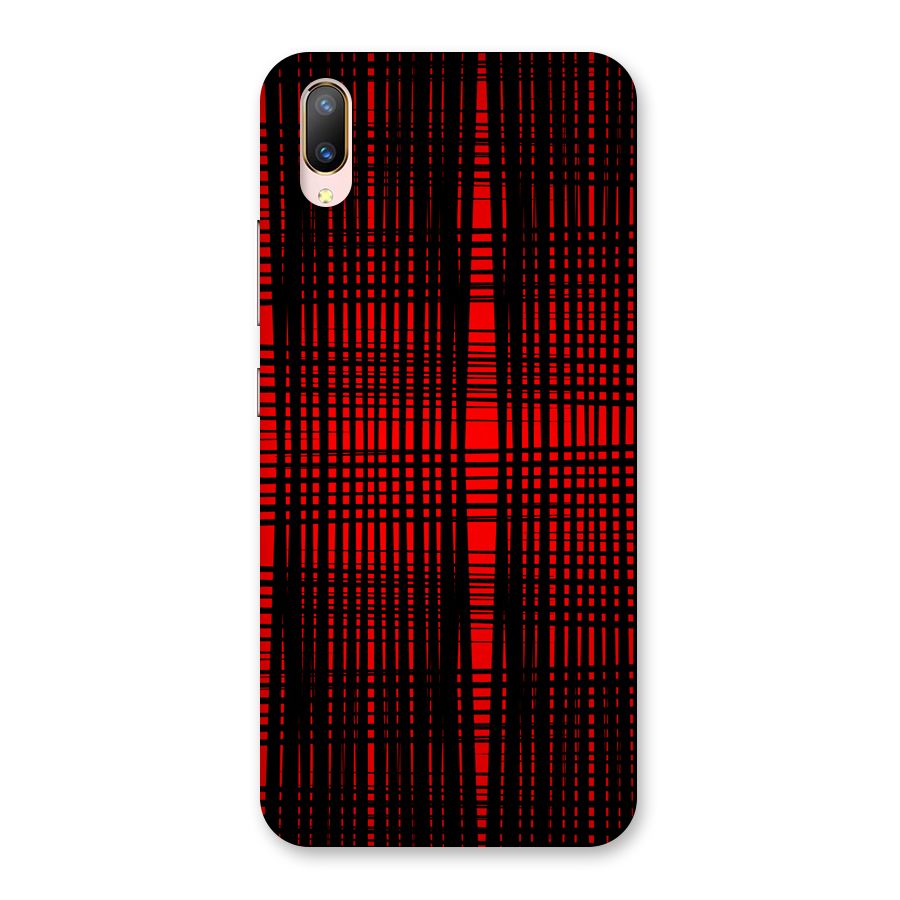 Red Net Design Back Case for Vivo V11 Pro