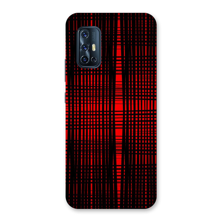 Red Net Design Back Case for Vivo V17