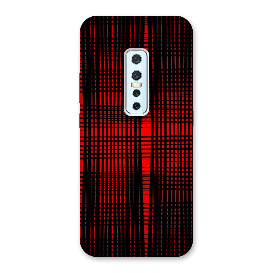 Red Net Design Back Case for Vivo V17 Pro