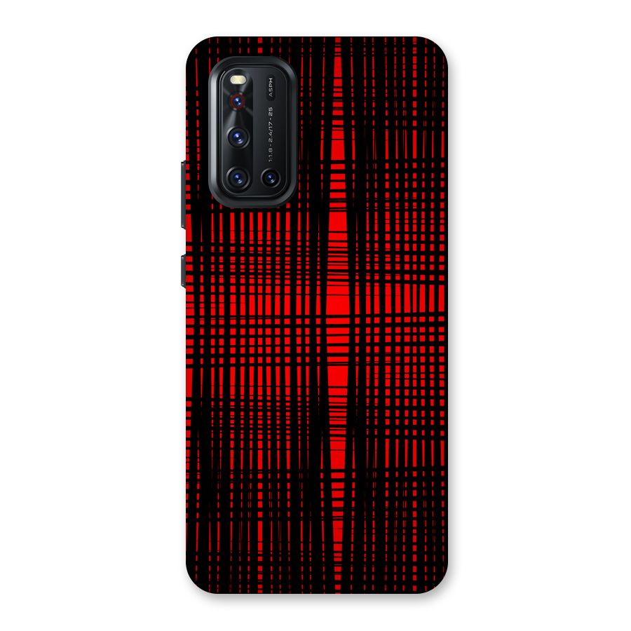 Red Net Design Back Case for Vivo V19