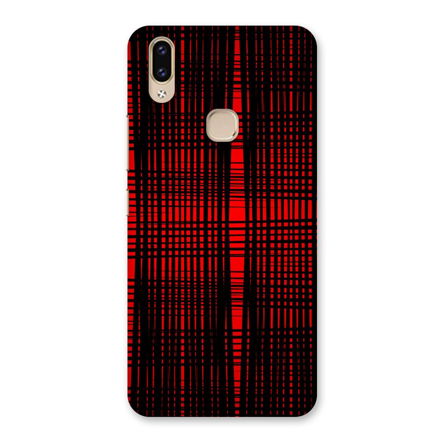 Red Net Design Back Case for Vivo V9 Youth