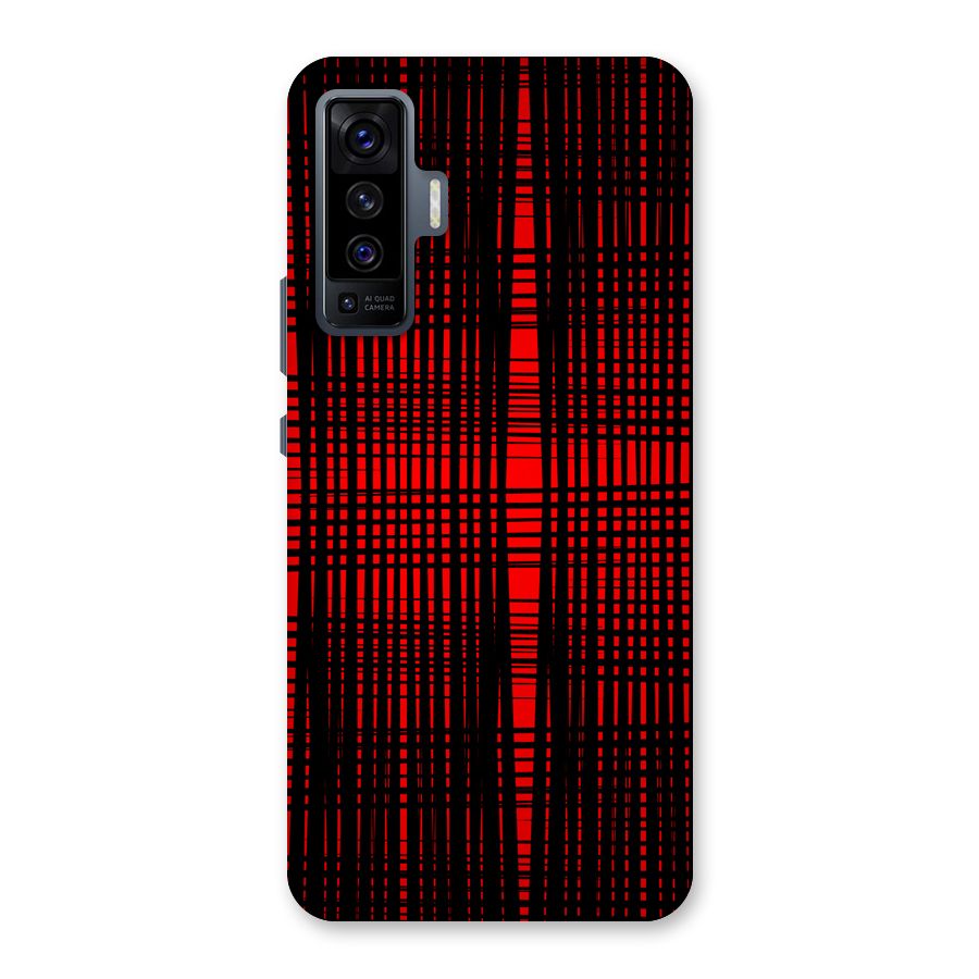 Red Net Design Back Case for Vivo X50