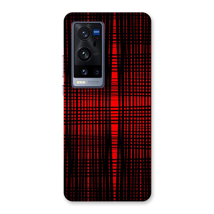 Red Net Design Back Case for Vivo X60 Pro Plus