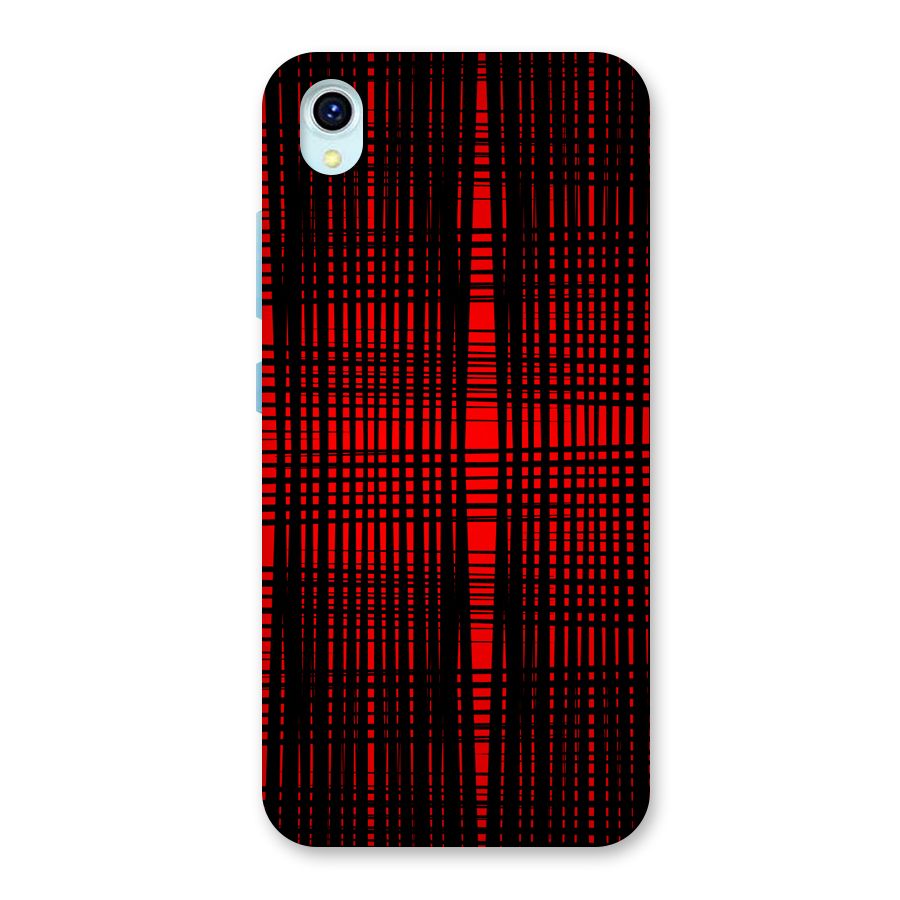Red Net Design Back Case for Vivo Y1s