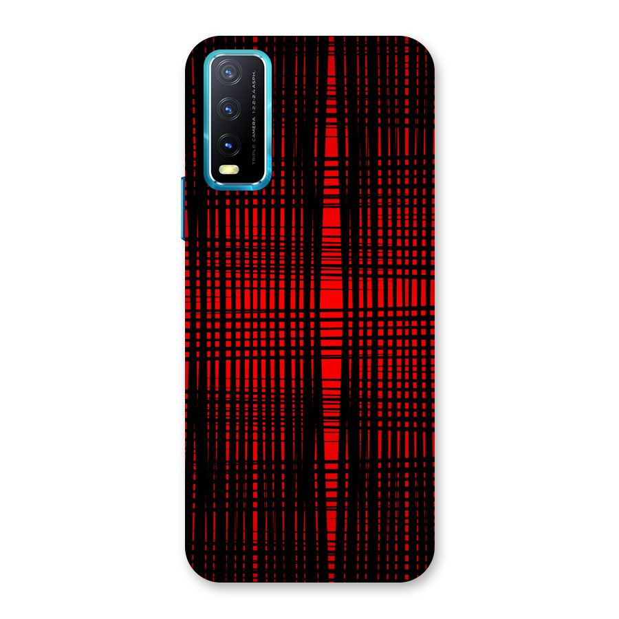 Red Net Design Back Case for Vivo Y20A