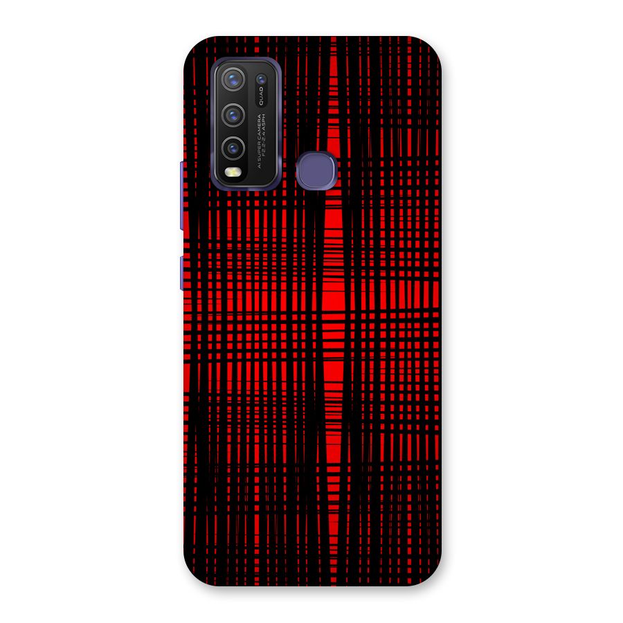 Red Net Design Back Case for Vivo Y30