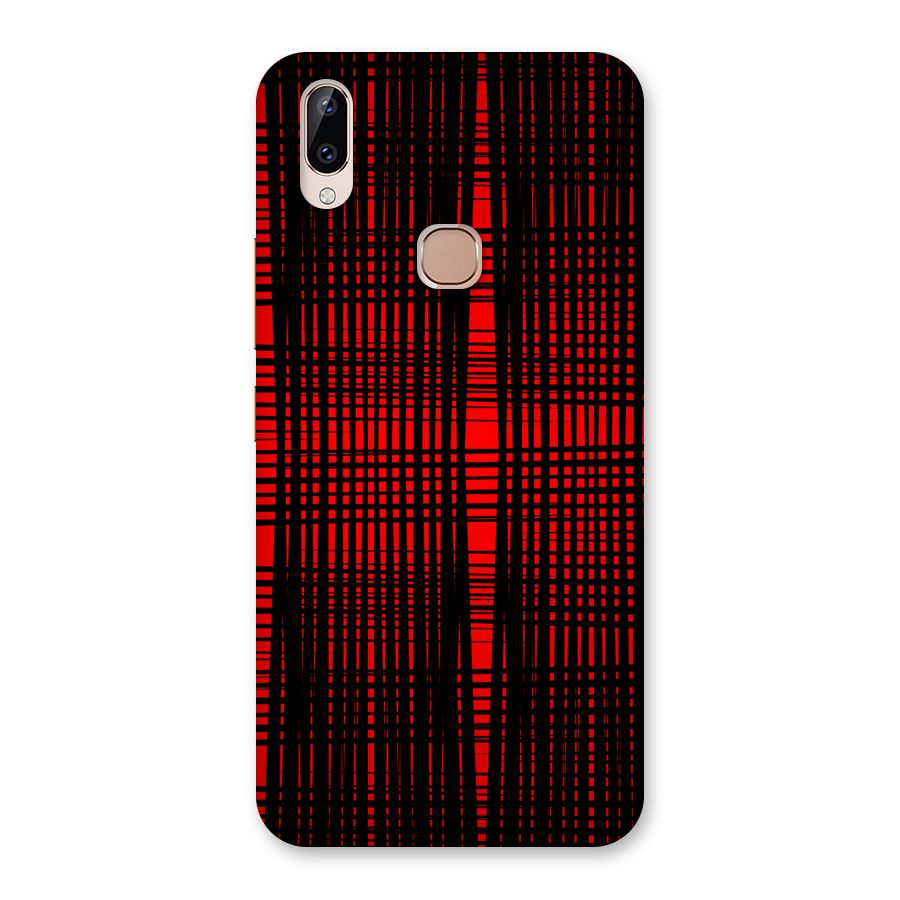Red Net Design Back Case for Vivo Y83 Pro
