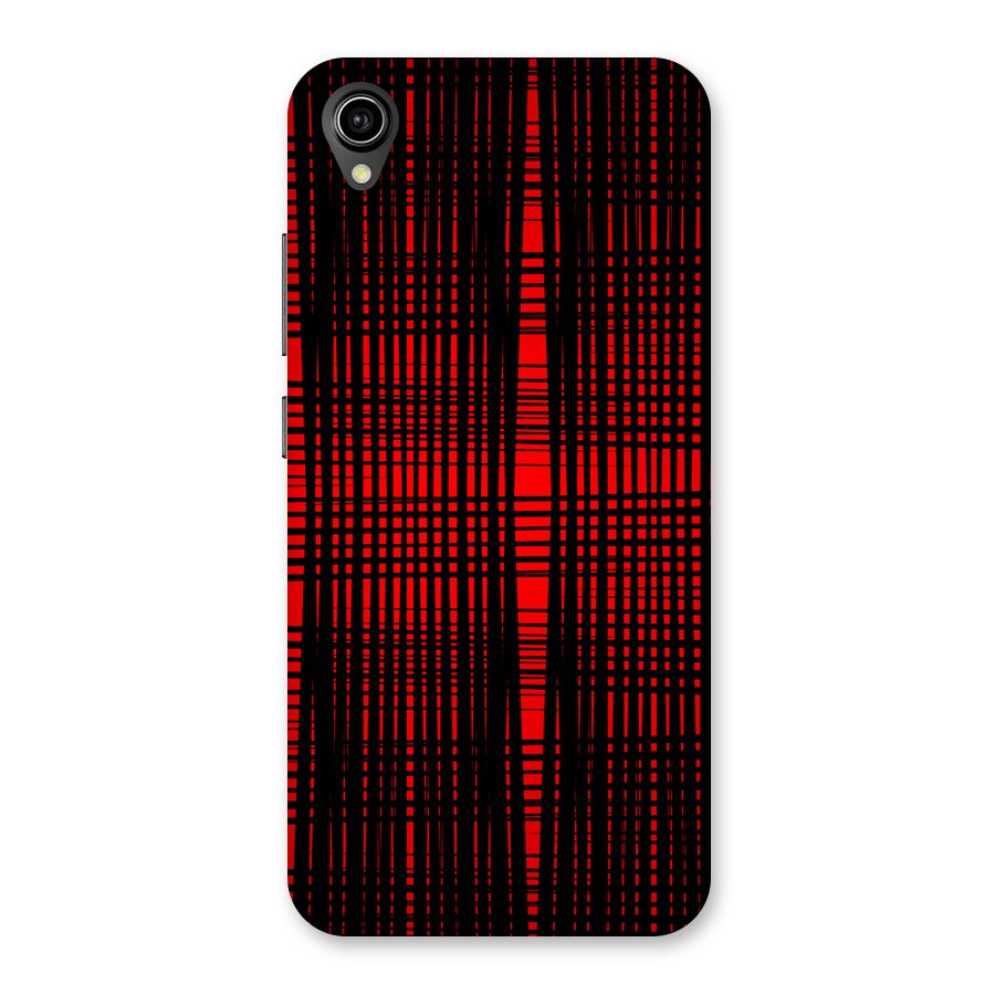 Red Net Design Back Case for Vivo Y90