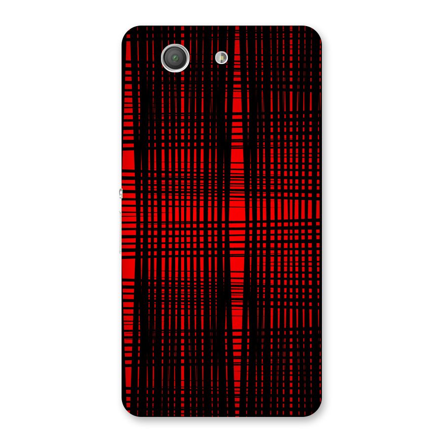 Red Net Design Back Case for Xperia Z3 Compact