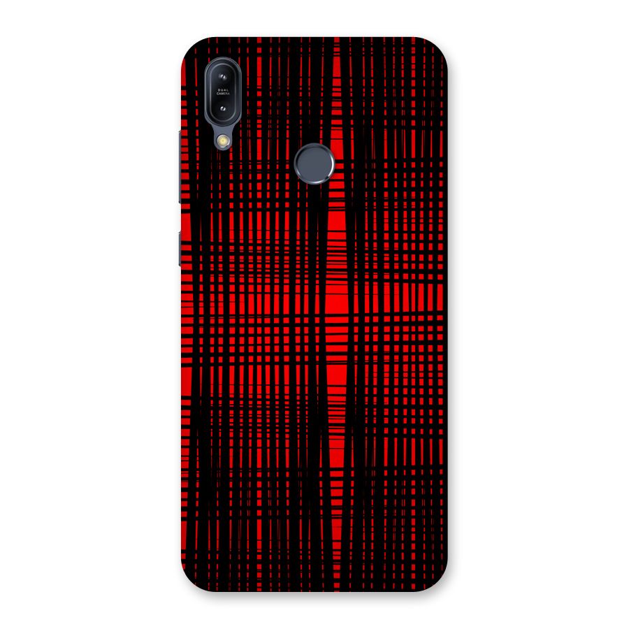 Red Net Design Back Case for Zenfone Max M2