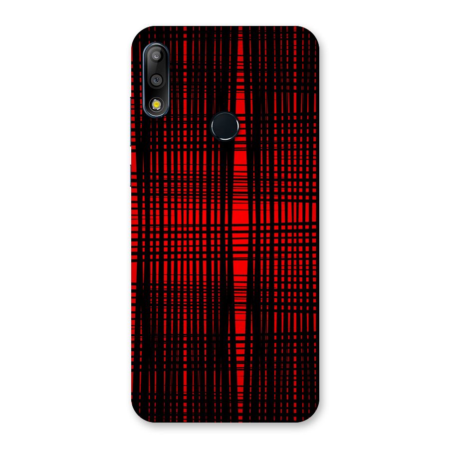 Red Net Design Back Case for Zenfone Max Pro M2