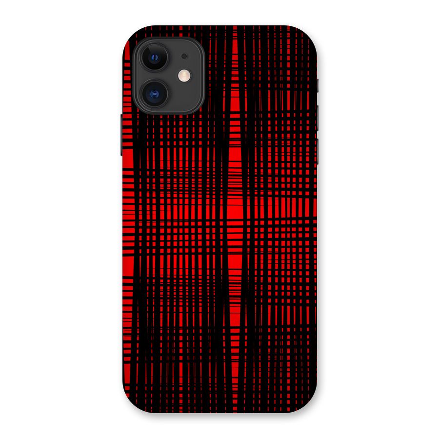 Red Net Design Back Case for iPhone 11