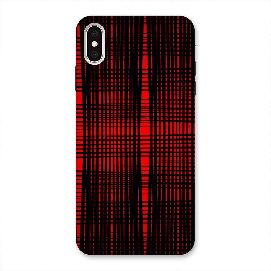 Red Net Design Back Case for iPhone XS Max