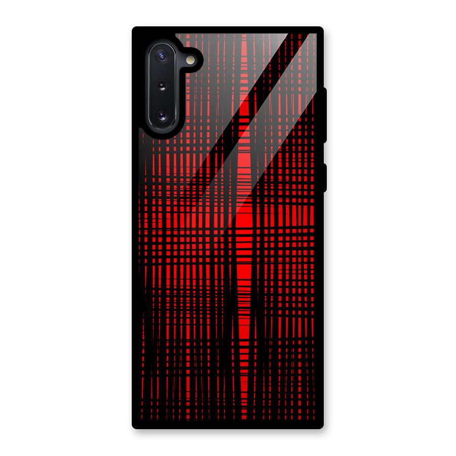 Red Net Design Glass Back Case for Galaxy Note 10