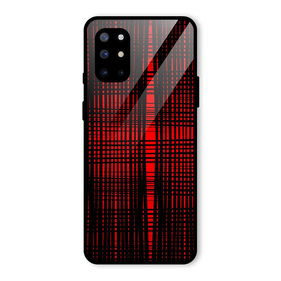 Red Net Design Glass Back Case for OnePlus 8T
